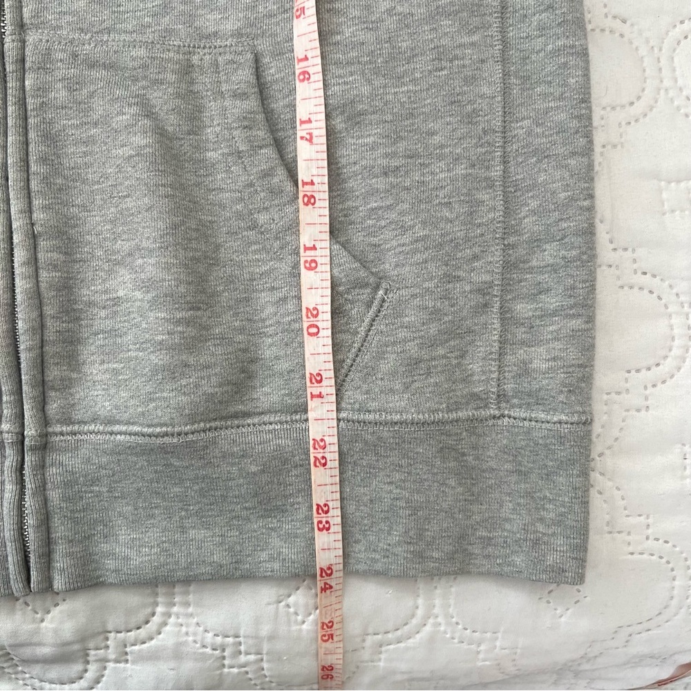 Ralph Lauren Sport Vintage Full Zip Hoodie Gray Pink Pony Cotton Women’s M - Picture 8 of 15